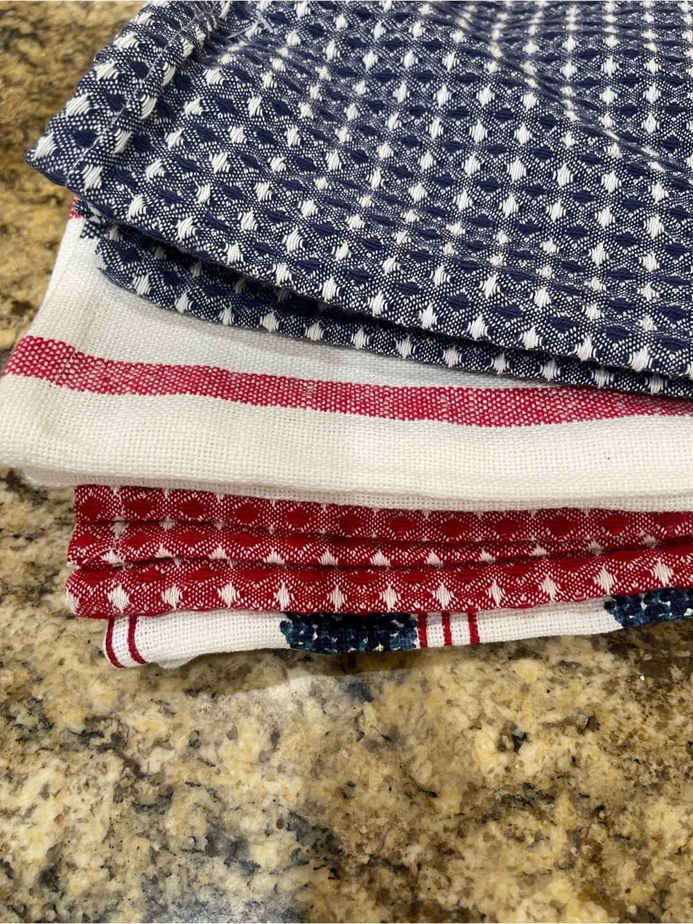 Brooks Brothers set of (4) red white and blue kitchen dish towels - Brand new